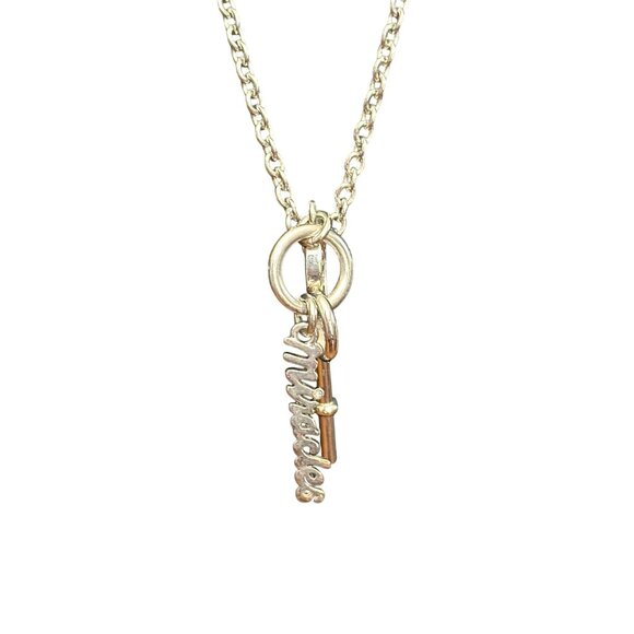 Chico's Necklace Jewlery Statement 30" Adjustable Silver Tone Miracles Skeleton - Picture 1 of 9